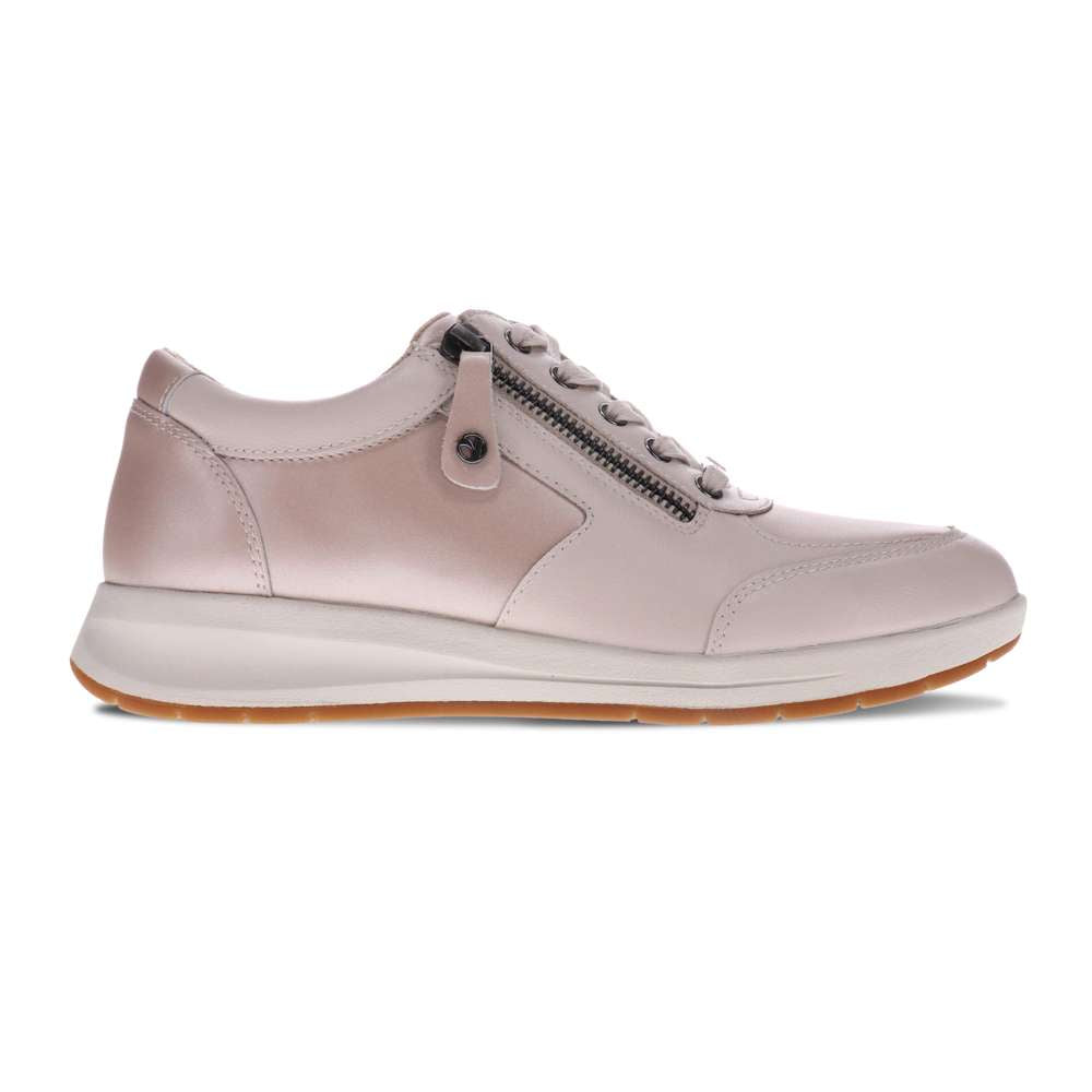 Boston Zip Sneaker - Champagne/Pebble