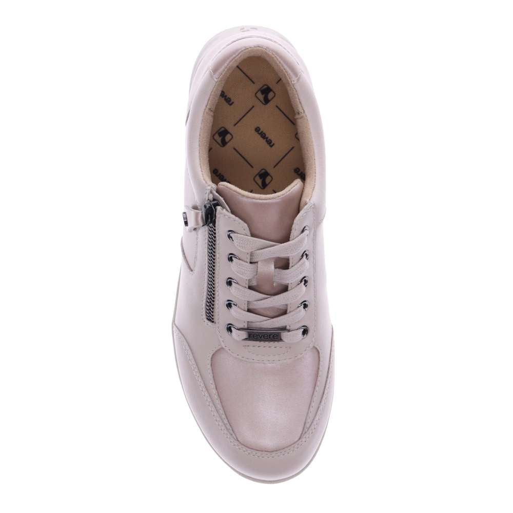 Boston Zip Sneaker - Champagne/Pebble