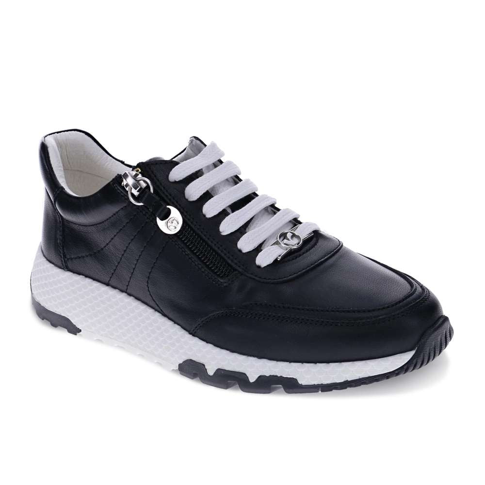 Sapporo Zip Casual Sneaker - Black