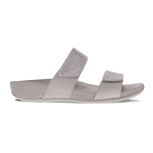 Avoca Slide Sandal - Silver Rhinestone