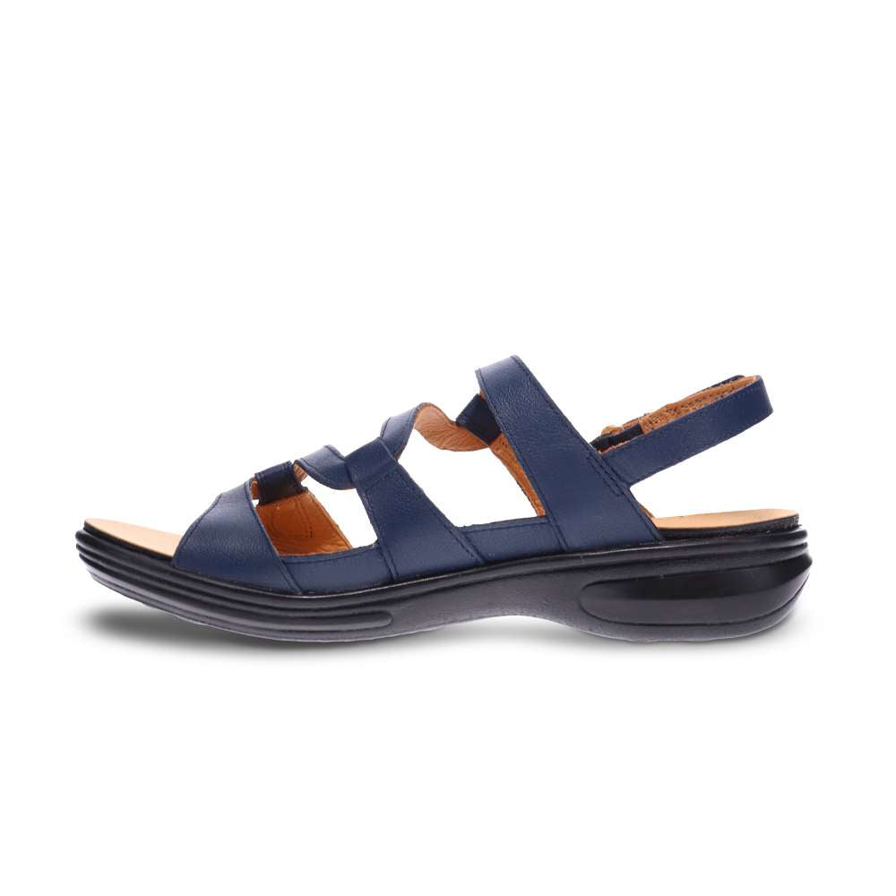 Emerald Adjustable Sandal - Blue French