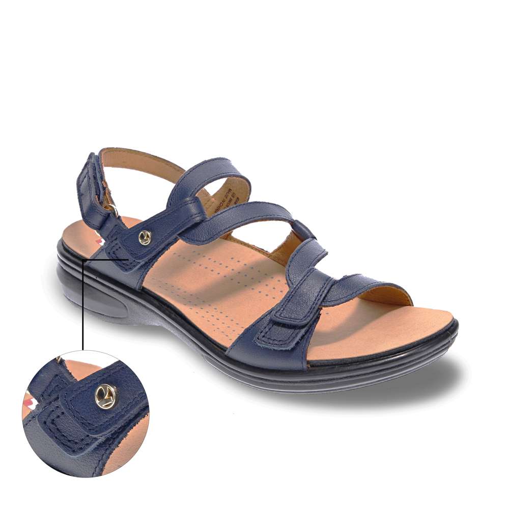 Emerald Adjustable Sandal - Blue French