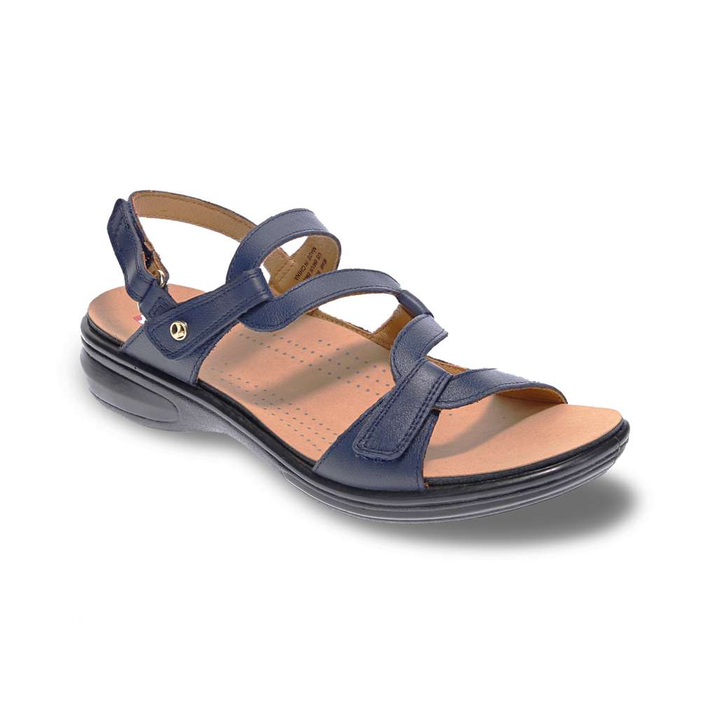 Emerald Adjustable Sandal - Blue French
