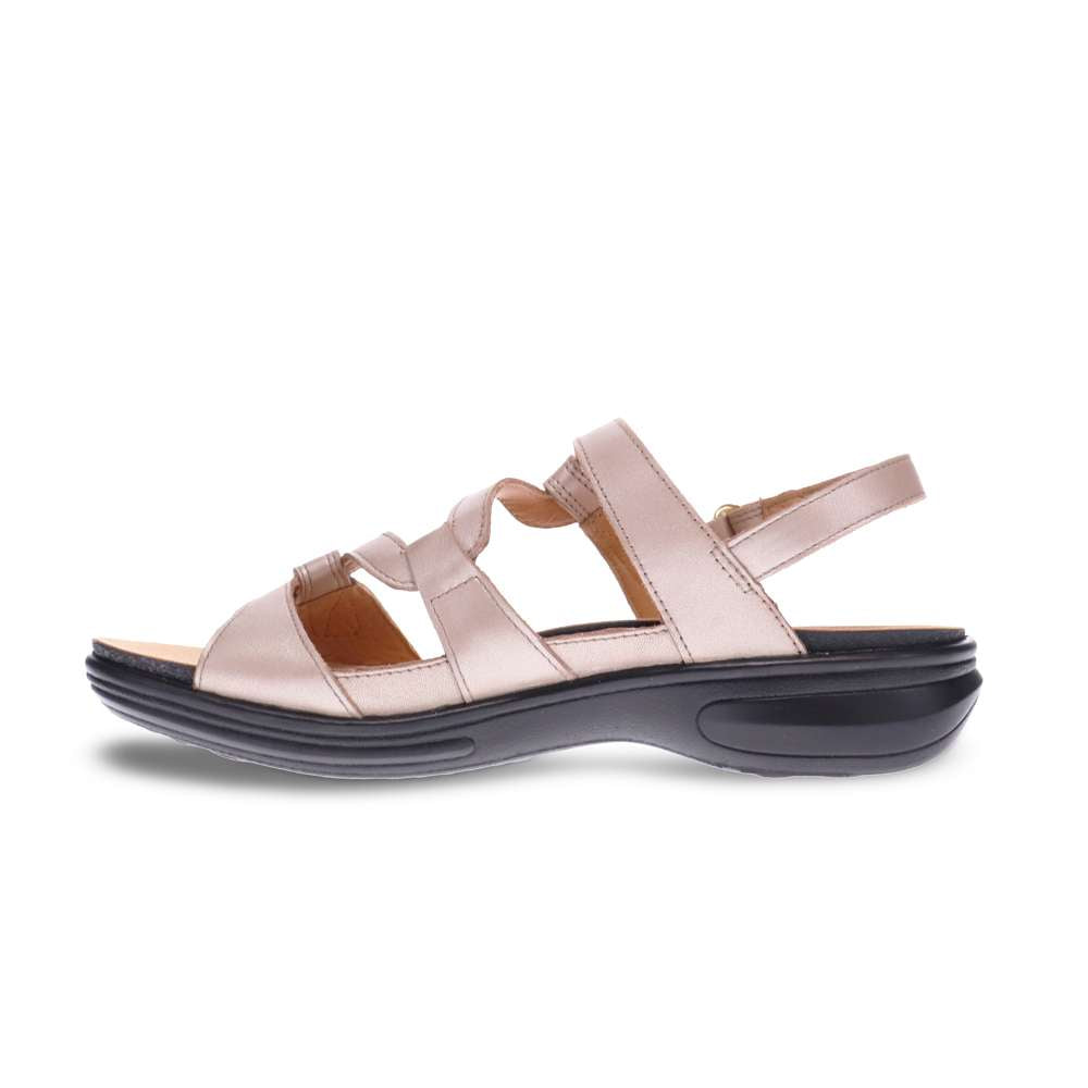 Miami Adjustable Sandal - Champagne Angle