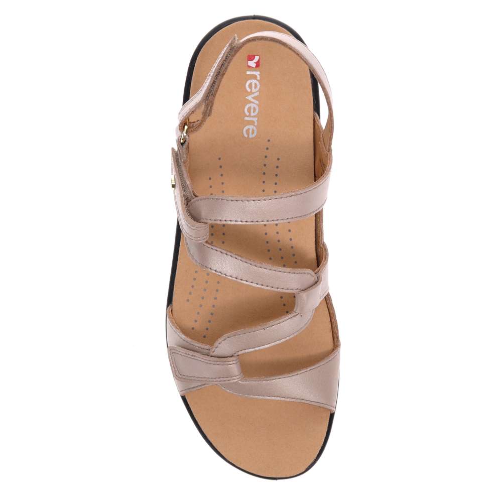 Miami Adjustable Sandal - Champagne Angle