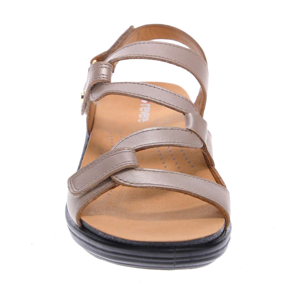Miami Adjustable Sandal - Champagne Angle