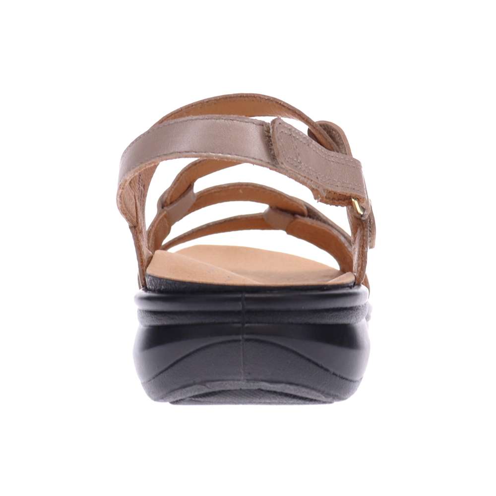 Miami Adjustable Sandal - Champagne Angle