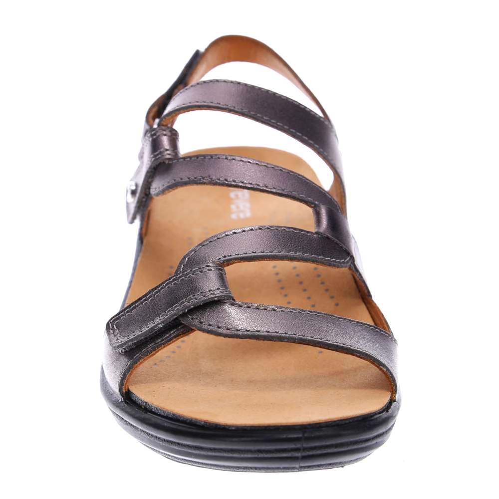 Emerald Adjustable Sandal - Gunmetal