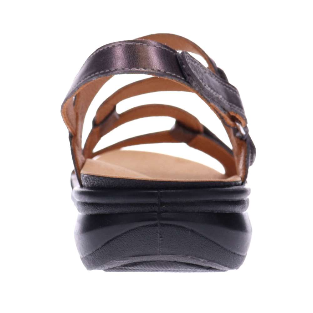 Emerald Adjustable Sandal - Gunmetal
