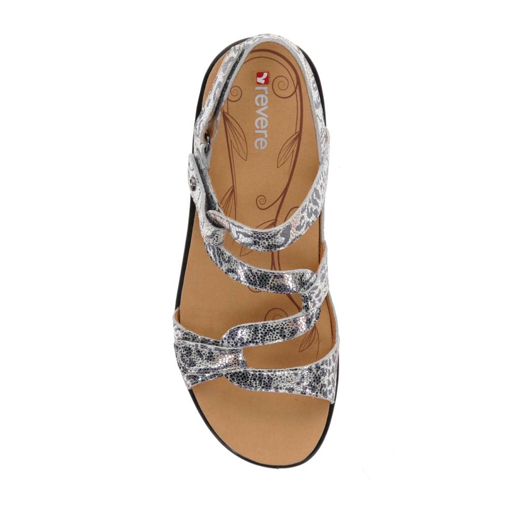 Emerald Adjustable Sandal - Silver Safari