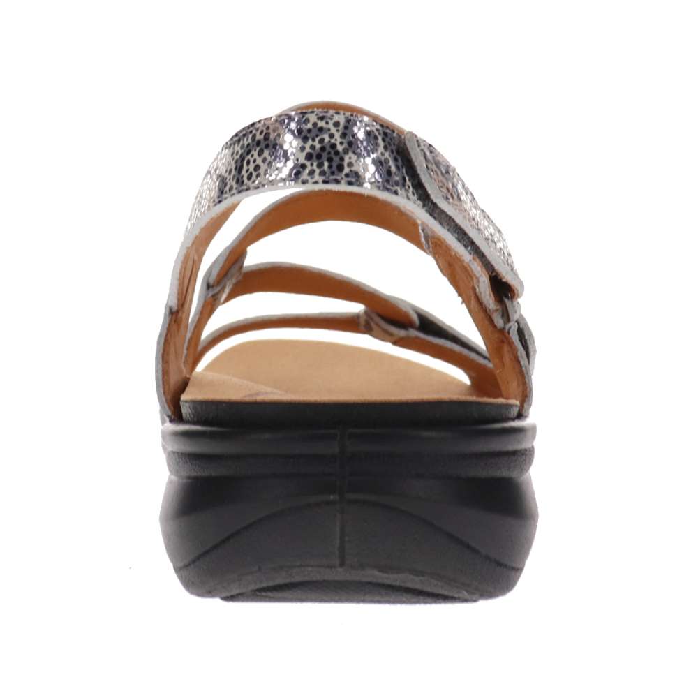 Emerald Adjustable Sandal - Silver Safari