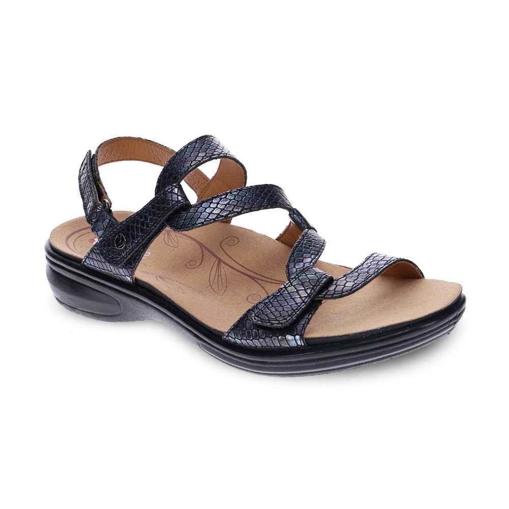 Emerald Adjustable Sandal - Slate Interest