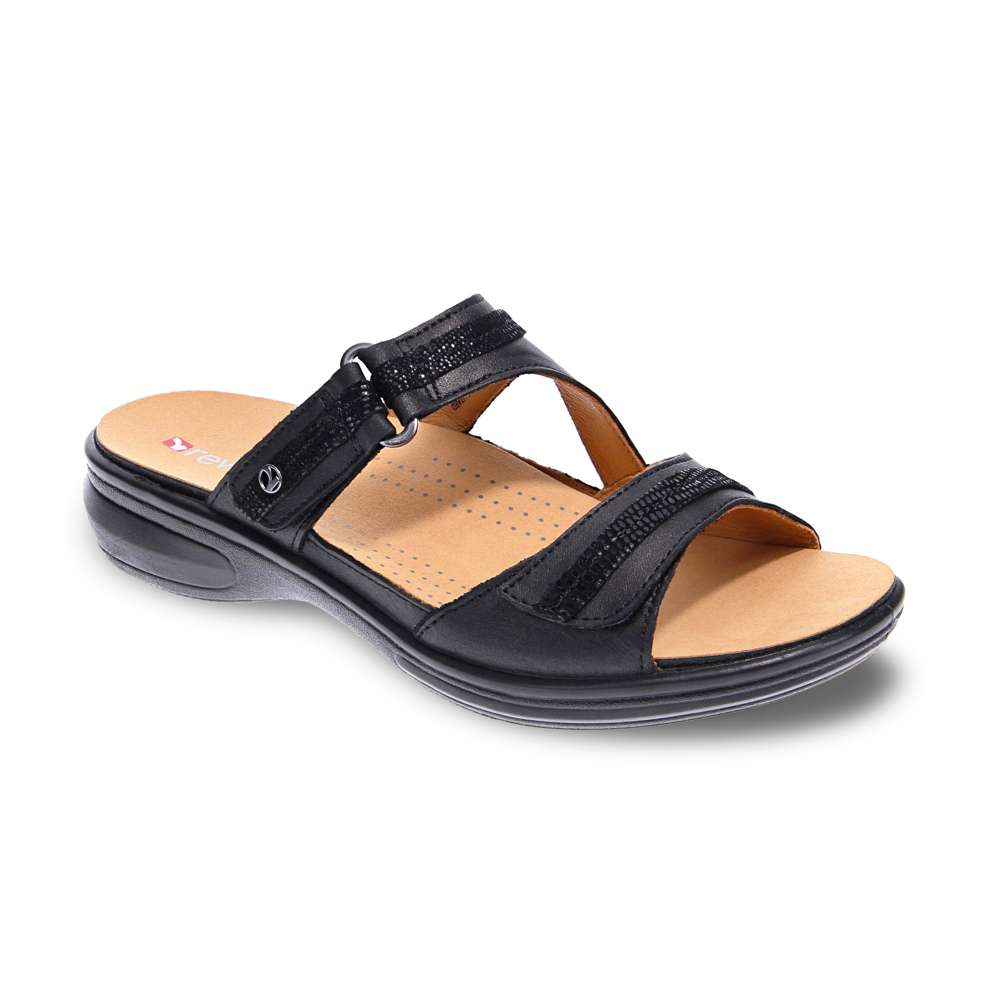 Rio Slide - Onyx/Black Lizard