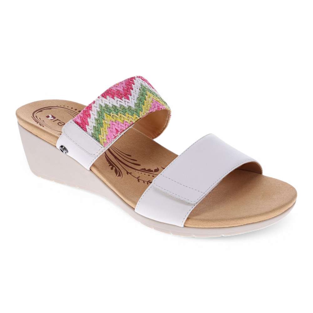 Sorrento Wedge - White Multi