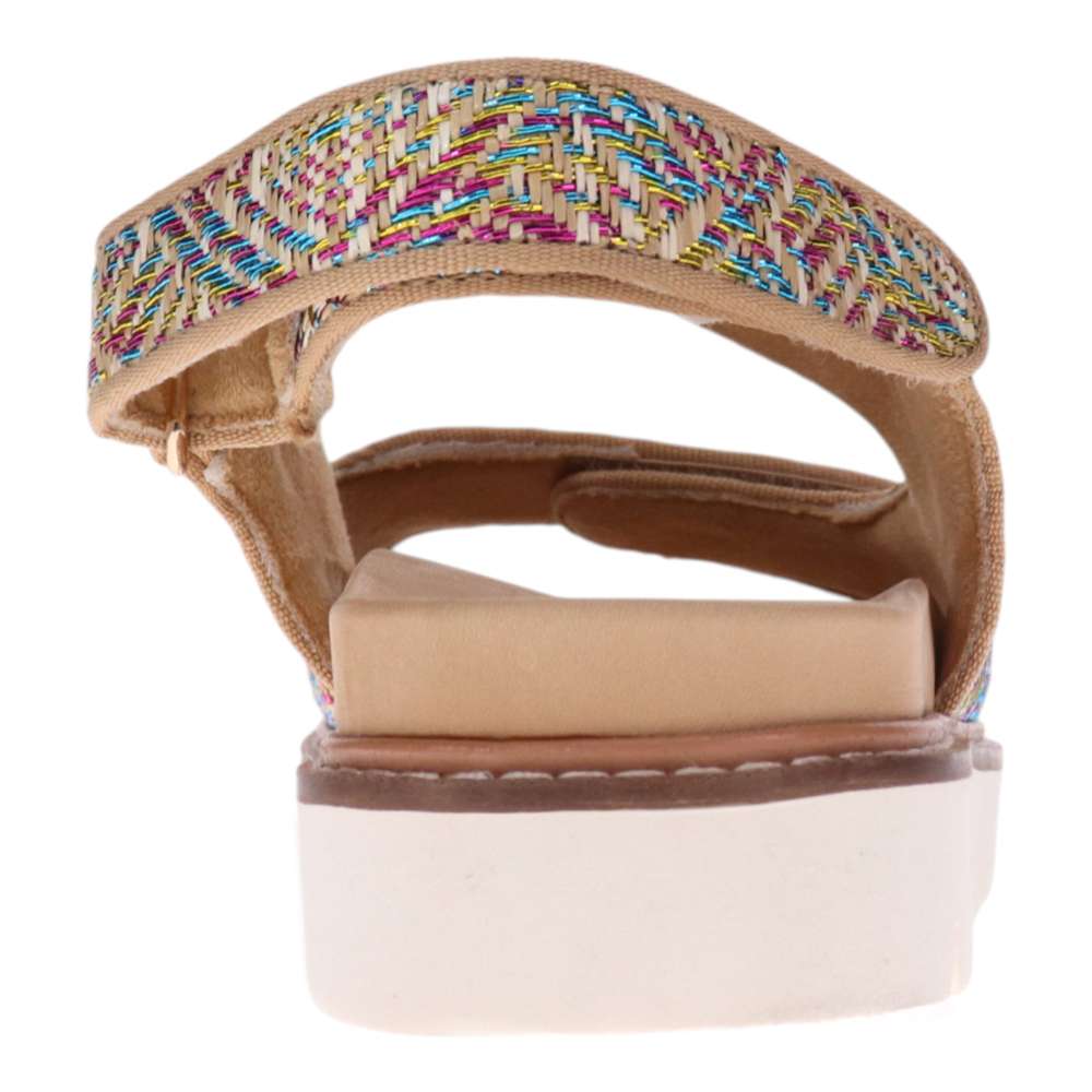 Dakota Slingback Sandal - Multi Raffia