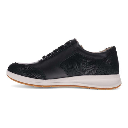 Boston Zip Sneaker - Black/Black Lizard Perf