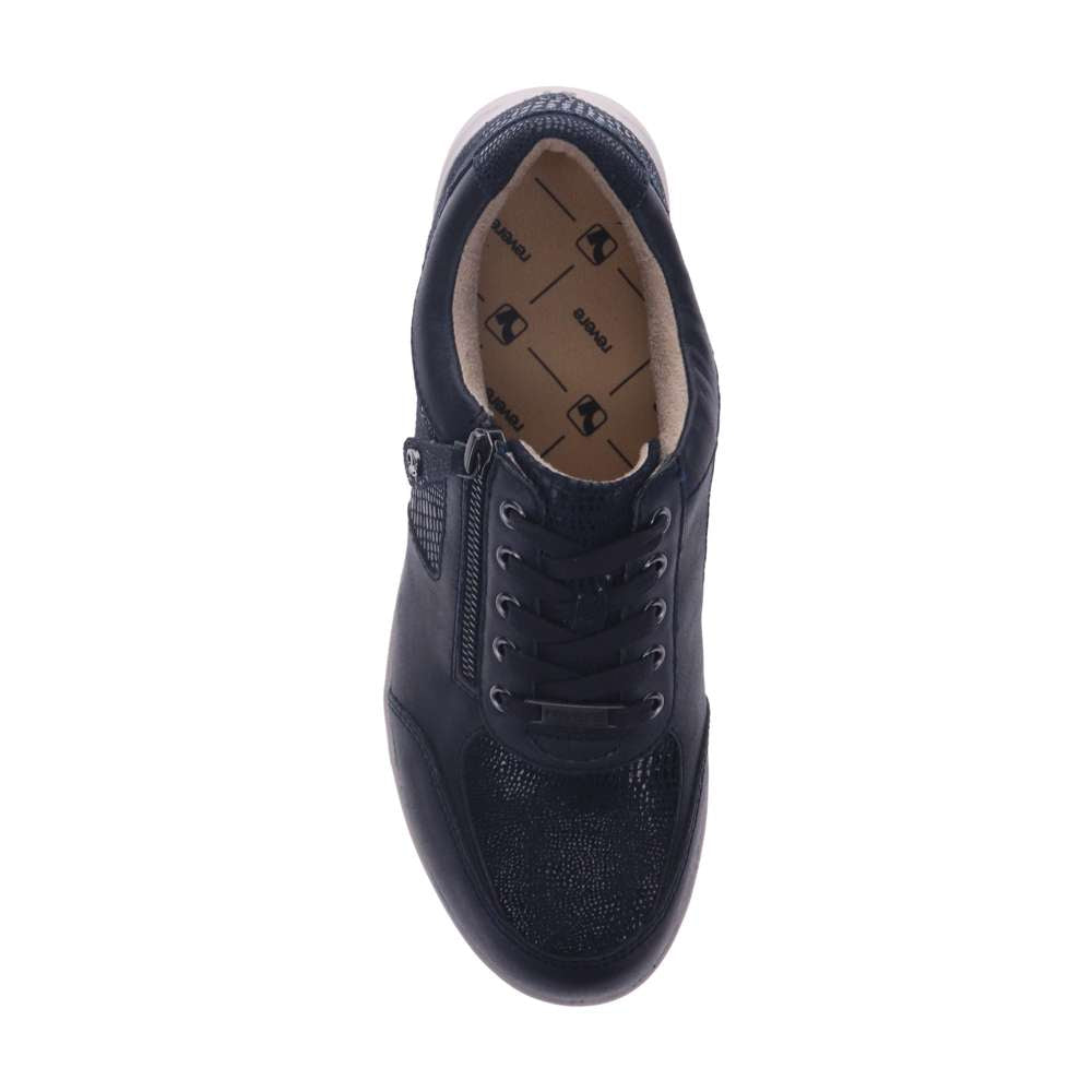 Boston Zip Sneaker - Sapphire/Navy Lizard