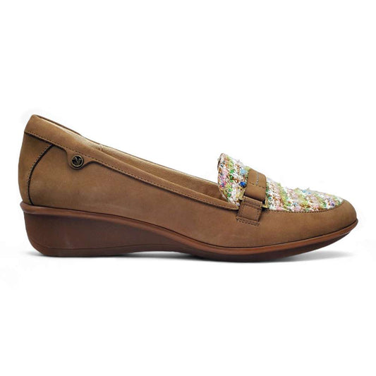 Montmartre Wedge Loafer - Toffee Nubuck