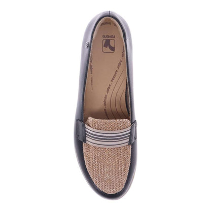 Monte Carlo Wedge Loafer - Black/Raffia