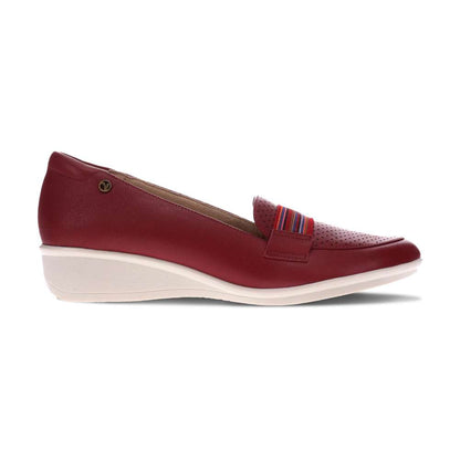 Monte Carlo Wedge Loafer - Cherry French