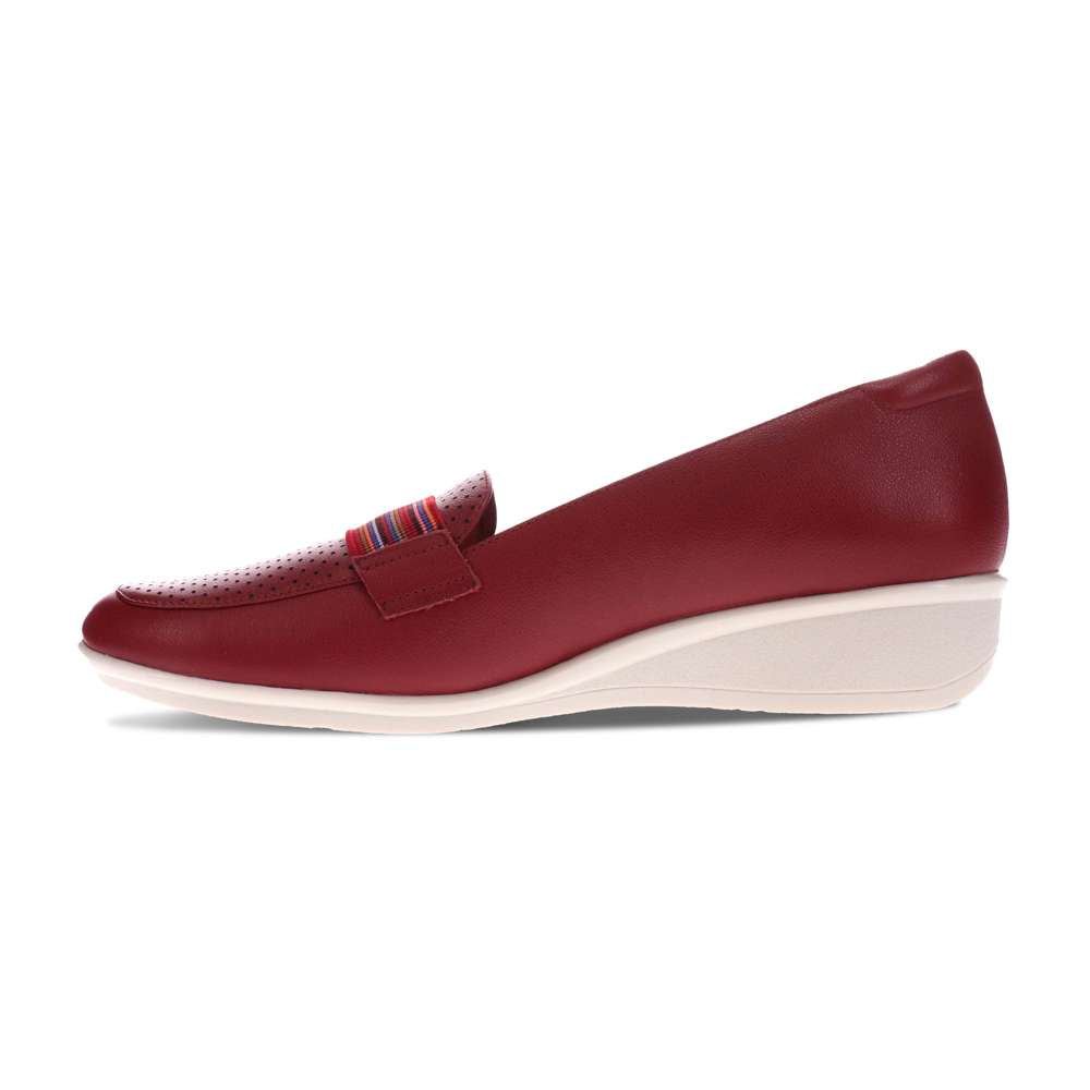 Monte Carlo Wedge Loafer - Cherry French
