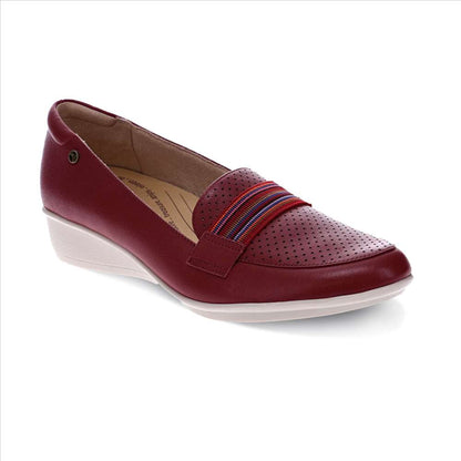 Monte Carlo Wedge Loafer - Cherry French