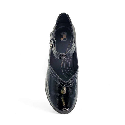 Narita Mary Jane Flats - Black Patent