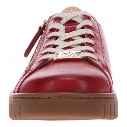 Luna Lace-Up Sneaker - Ruby Red