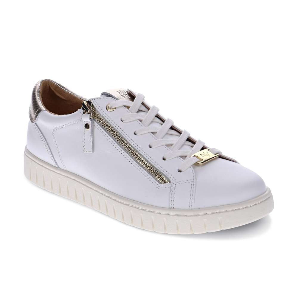 Luna Lace-Up Sneaker - White