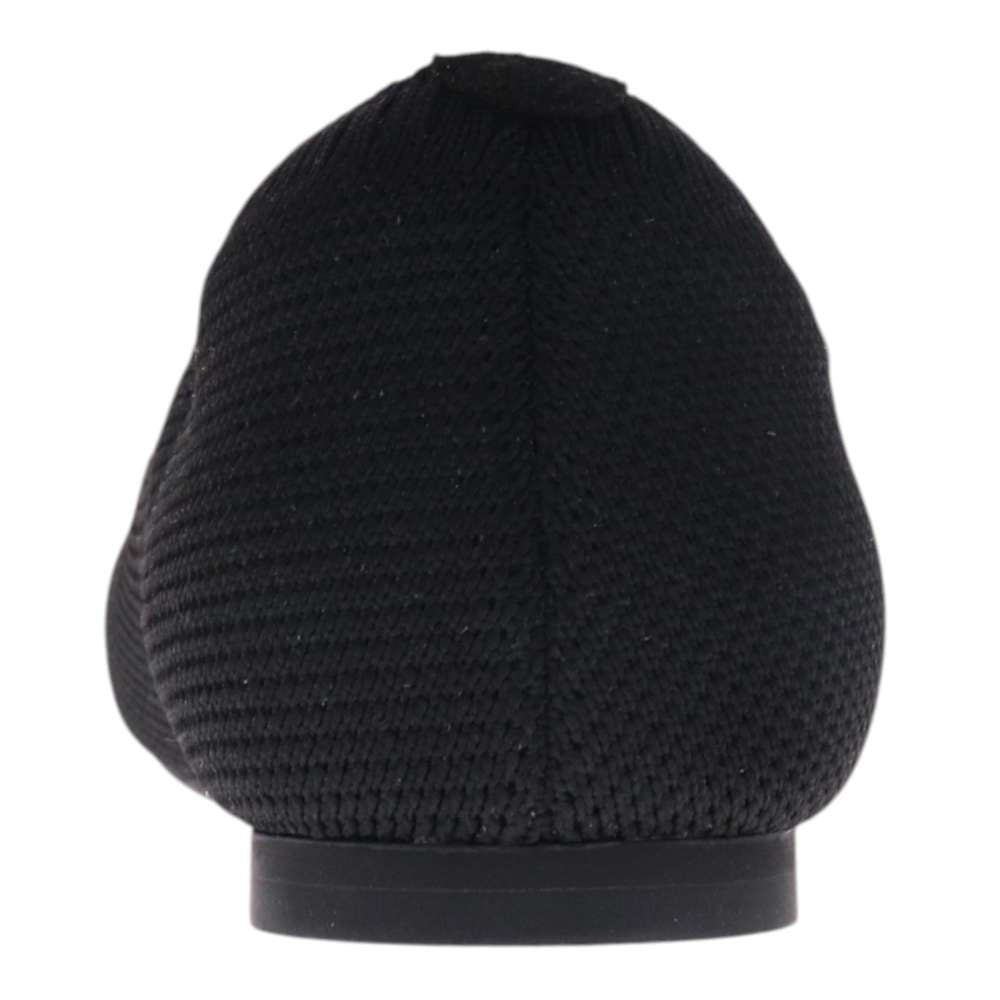 Violet Mary-Jane Flats - Black