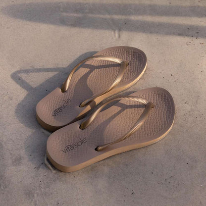 Venice Solid Women's Toe Post Sandal - Bronze