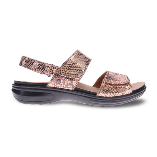 Como Adjustable Sandal - Bronze Snake