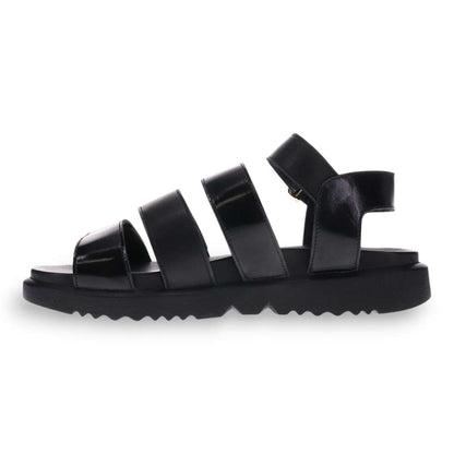 Costa Rica Sandal - Black Sheen