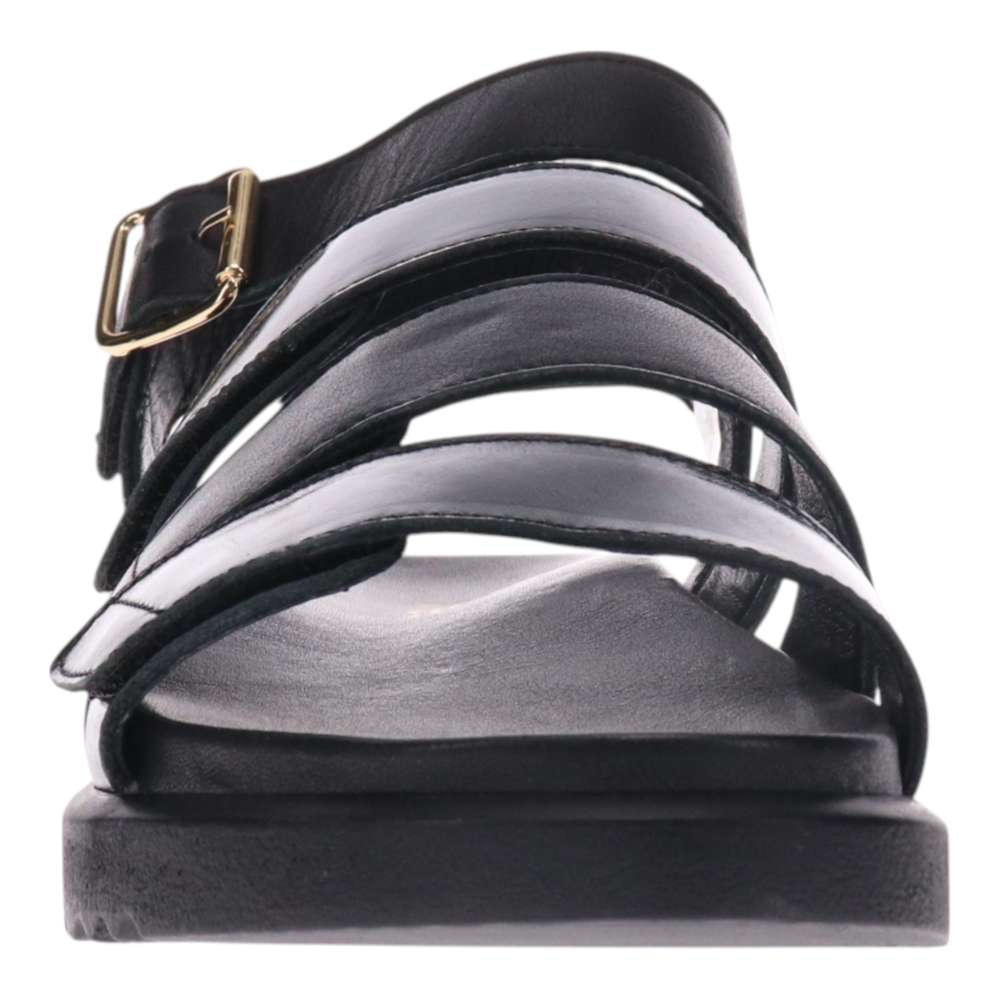 Costa Rica Sandal - Black Sheen
