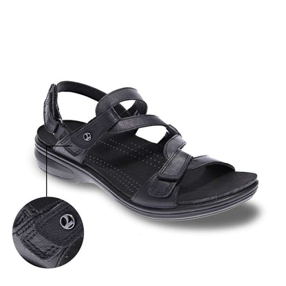 Emerald Adjustable Sandal - Black
