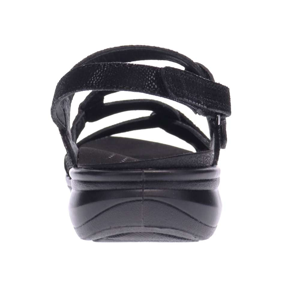 Emerald Adjustable Sandal - Black Lizard