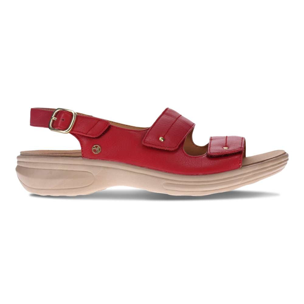 Manilla Sandal - Ruby Red