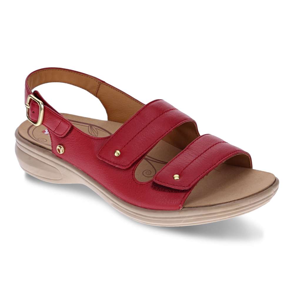 Manilla Sandal - Ruby Red