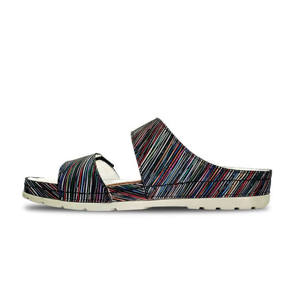 Palma Sandal - Black Stripe