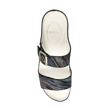 Palma Sandal - Black Stripe