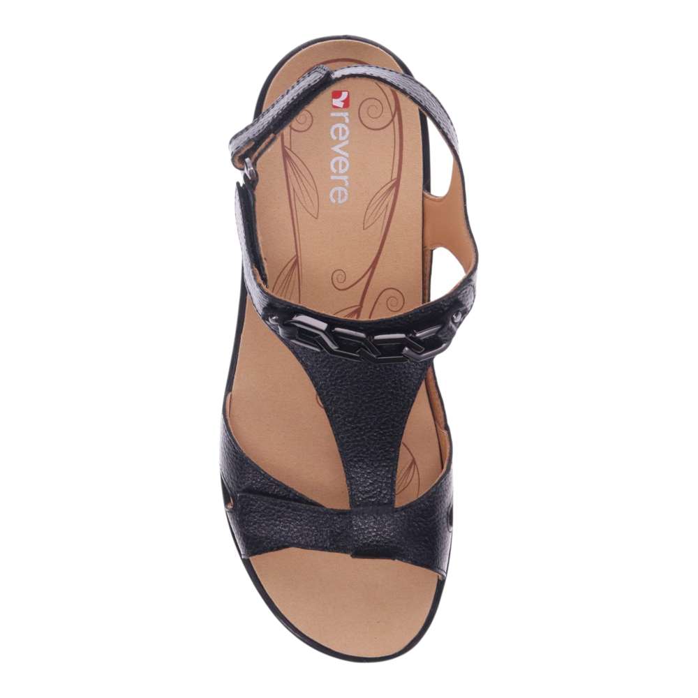 Santa Clara Sandal - Black Pebble