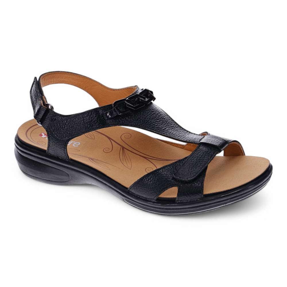 Santa Clara Sandal - Black Pebble