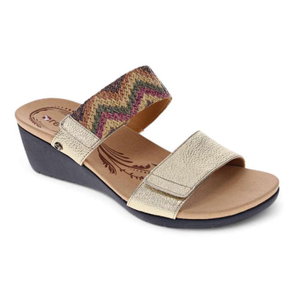 Sorrento Wedge - Gold Multi
