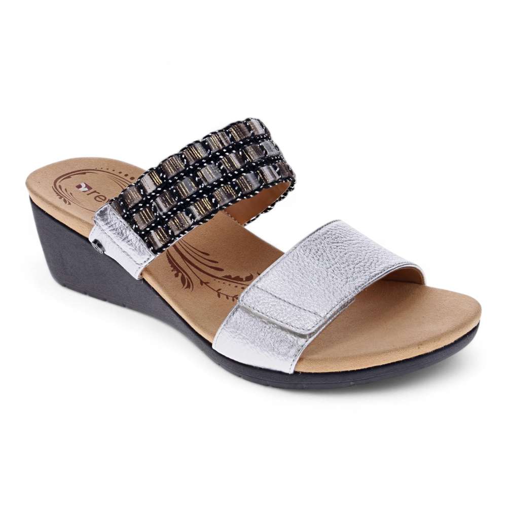 Sorrento Wedge - Silver Multi