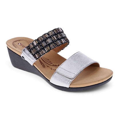 Sorrento Wedge - Silver Multi