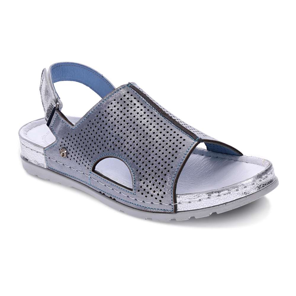 Tivoli Sandal - Blue Linen