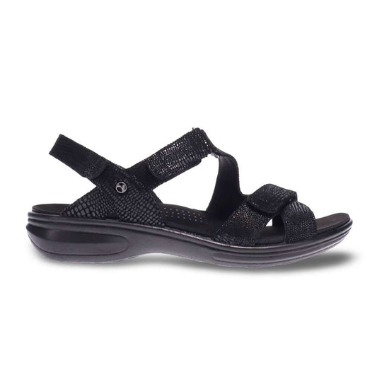 Zanzibar Adjustable Sandal - Black Lizard