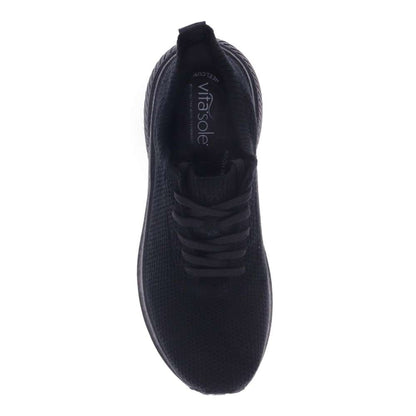 Allure Lace-Up Active Sneaker - Black