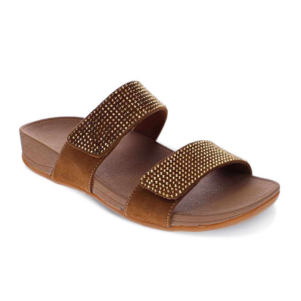 Avoca Slide - Bronze Rhines Stone
