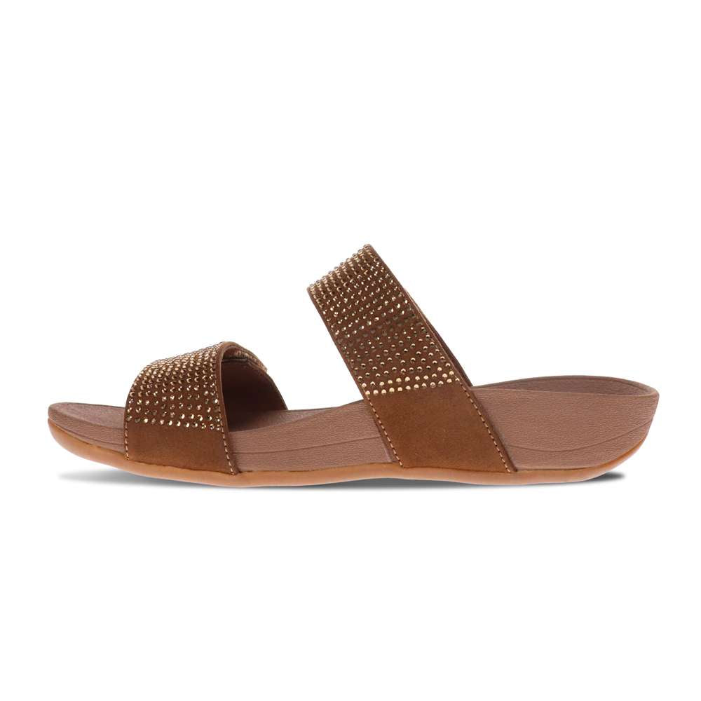 Avoca Slide - Bronze Rhines Stone